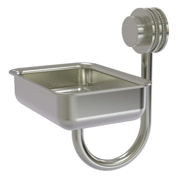 Venus Collection Wall Mounted Soap Dish - Satin Nickel / Dotted