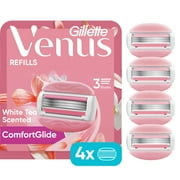 Venus Womens Razor Blade Refills, ComfortGlide 3 White Tea, 4 Count