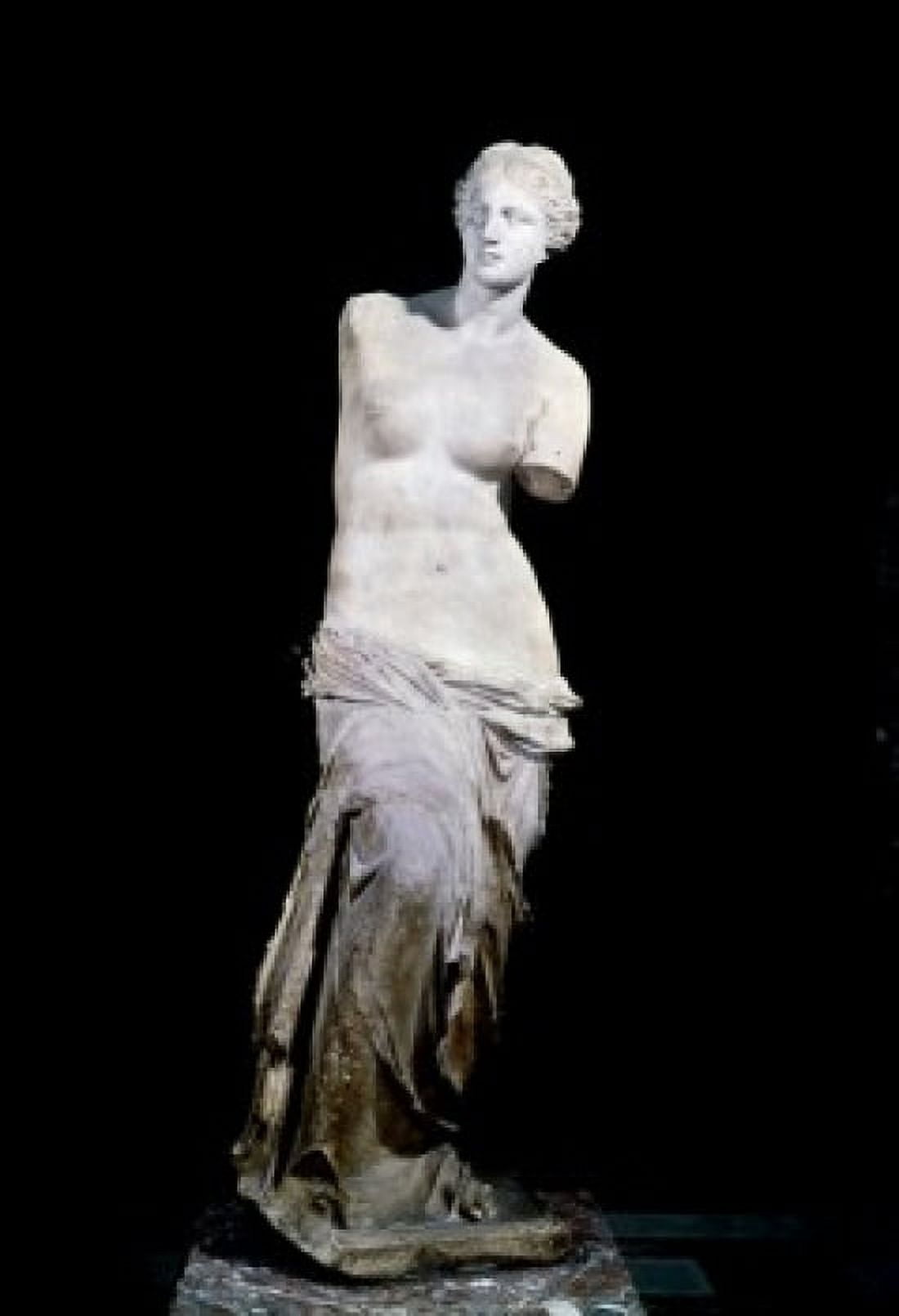 Venus De Milo  marble sculpture  150 BC  France  Paris  Musee du Louvre Canvas Art -  (18 x 24)