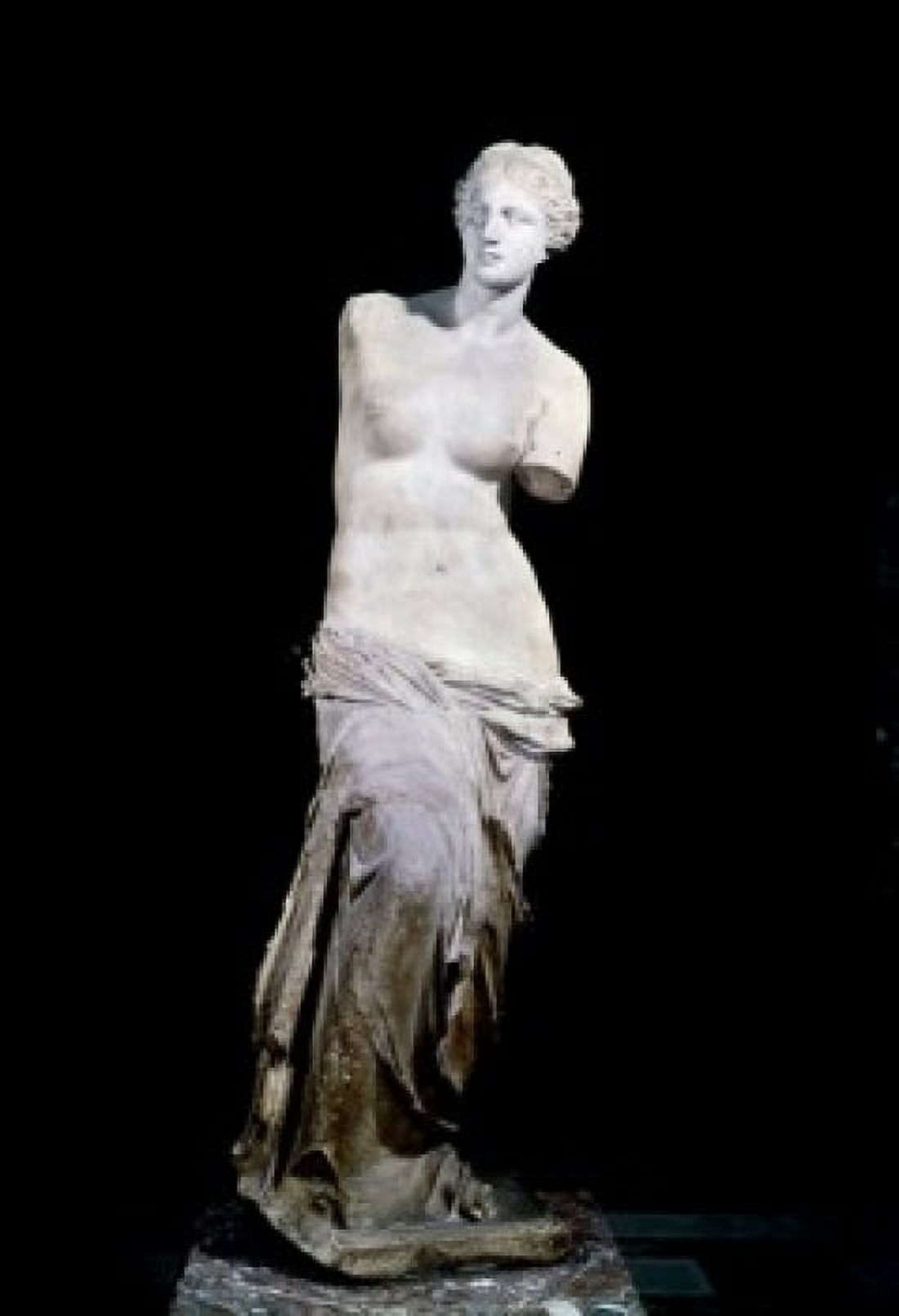 Venus De Milo marble sculpture 150 BC France Paris Musee du Louvre Canvas Art - (24 x 36)