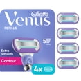 thumbnail image 1 of Venus Deluxe Smooth Swirl Women's Razor Blade Refills, 4 count, 1 of 9