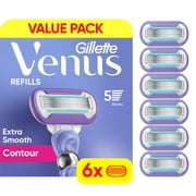 Venus Deluxe Smooth Swirl Women's Razor Blade Refills, 6 Ct