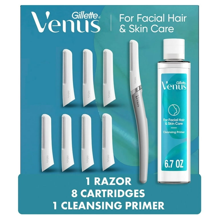 Venus Dermaplane Tool for Facial Hair and Skin Care Kit with Razor