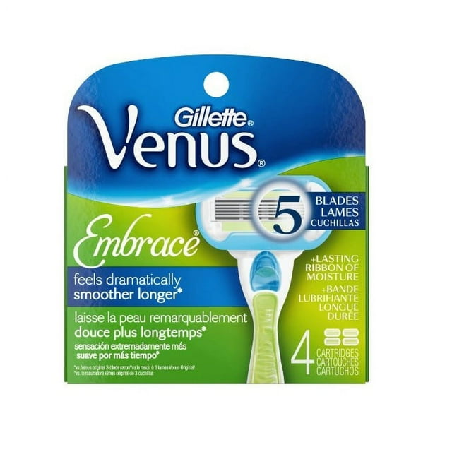 Venus Embrace Razor Blade by Gillette for Women 4 Count Razor Blade