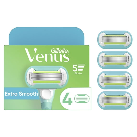 Venus Extra Smooth Women's Razor Blade Refills, 4 Count