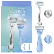 Gillette Venus Pubic Hair & Skin Duo Pack, Body Razor and Intimate Razor, Shaving Kit for Women, 1 Body Razor + 1 Pubic Razor