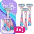 thumbnail image 1 of Venus Summer Surf Smooth Disposable Razors, 3 Count, 1 of 10