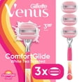 thumbnail image 1 of Venus Summer Surf ComfortGlide Razor for Women, 3 Blades, Manual Razor, Handle + 3 Razor Blade Refills, Pink, 1 of 10