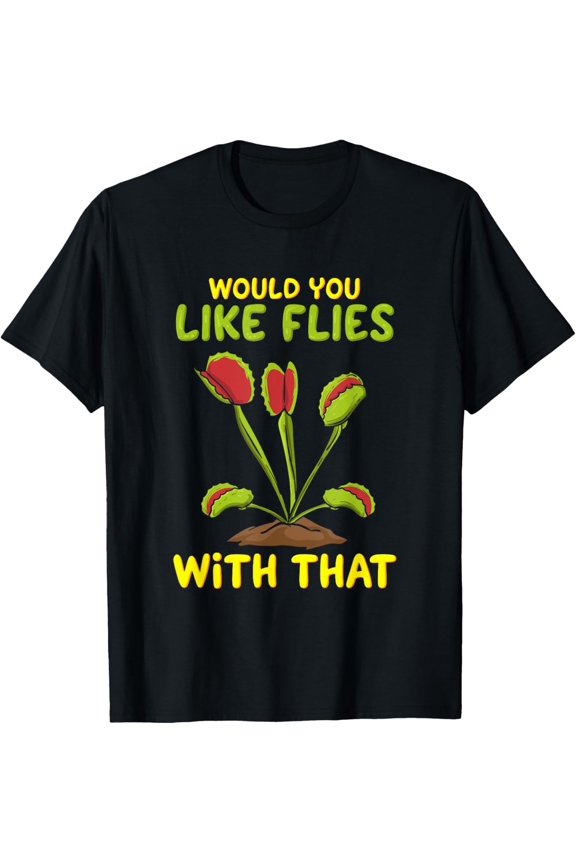 Venus Fly Trap Gift For A Carnivorous Plants Gardener T-Shirt
