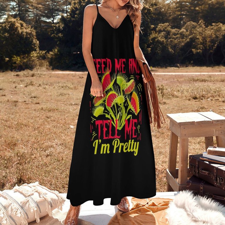 Venus Fly Trap Related Succs Inspired Sleeveless Dress Woman clothing  Female dress dress for women Summer dresses for women - Walmart.com