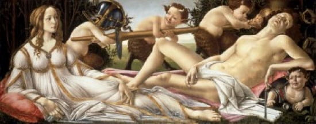 Venus & Mars c1483 Sandro Botticelli (1444-1510 Italian) National Gallery London Canvas Art - Sandro Botticelli (18 x 24)