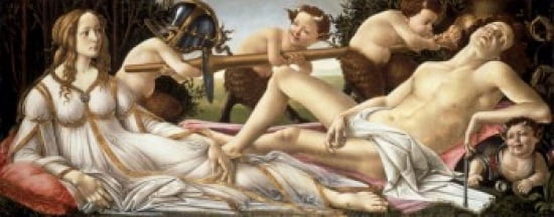 Venus & Mars c1483 Sandro Botticelli (1444-1510 Italian) National Gallery London Canvas Art - Sandro Botticelli (24 x 36)