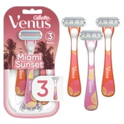 Venus Miami Sunset Smooth Sensitive, Disposable Womens Razors, 3 Ct