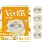 Venus Moistureglide Women's Razor Blades, 4 Refill Pack