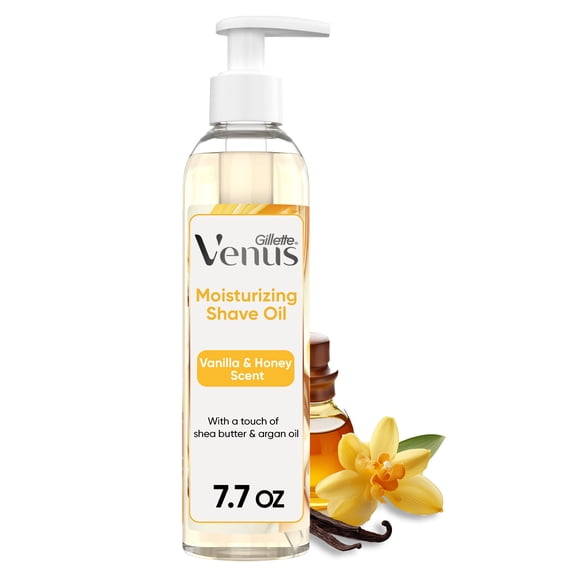 Gillette Venus Moisturizing Shave Oil, Vanilla & Honey Scented, 6 oz