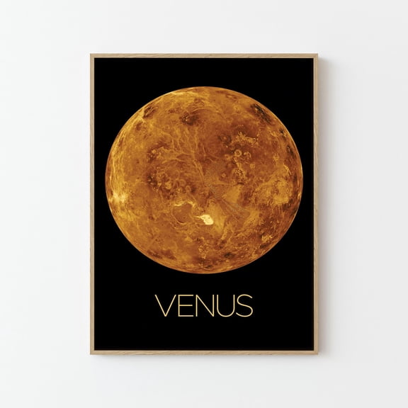 Venus NASA Space Travel Poster Print | Stars Planets Universe Cosmos