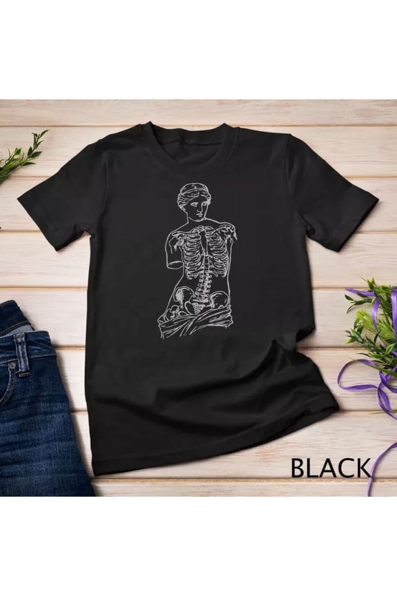 Venus Skeleton T-Shirt Vaporwave Aesthetic Soft Grunge Wh Tee Unisex S-5XL T-Shirt