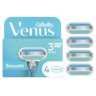 Venus Smooth Women's Razor Blade Refills, 4 Count