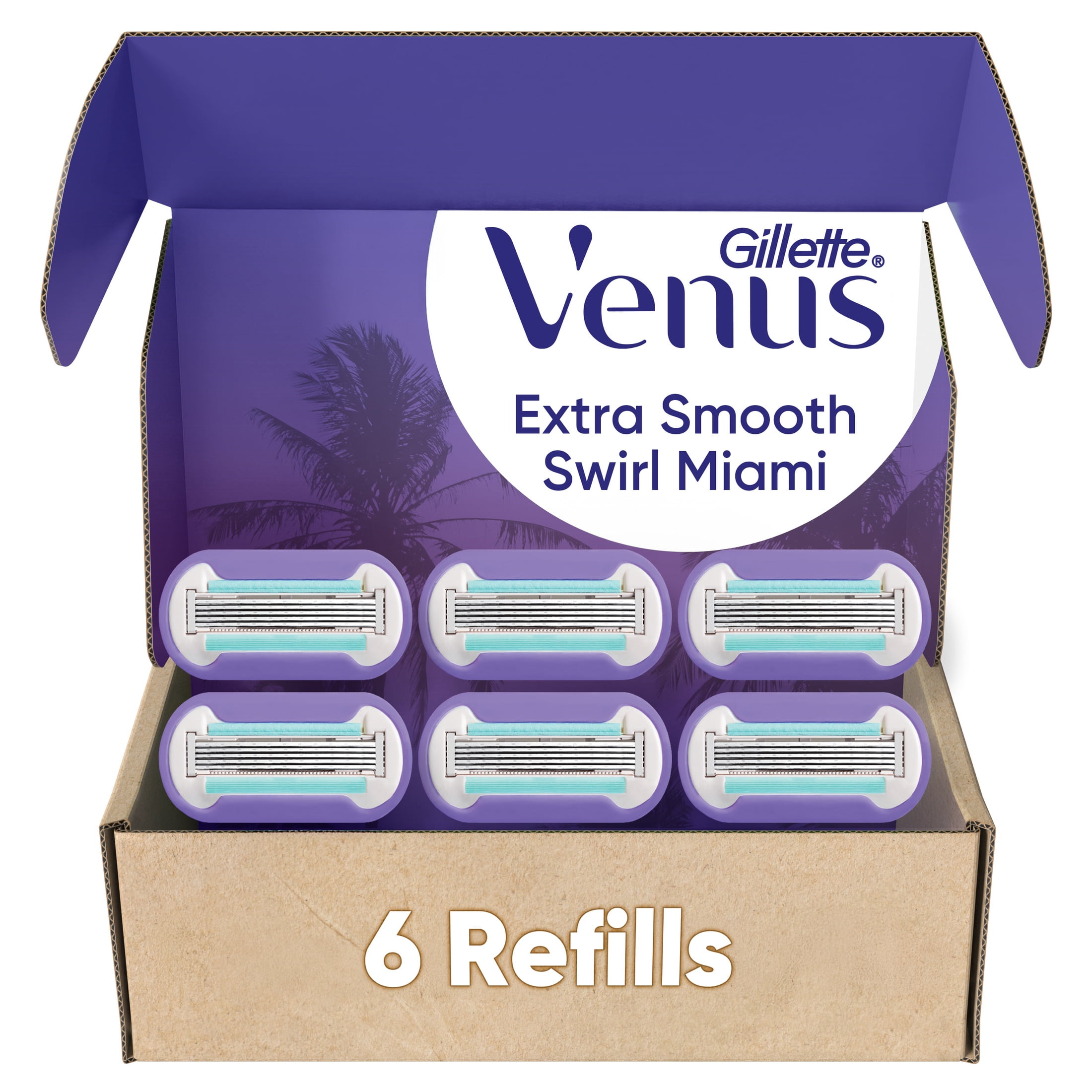 Signed A Razer Note Venus Miami Extra Smooth Swirl Women's Razor Blades, 6 Razor Blade ...