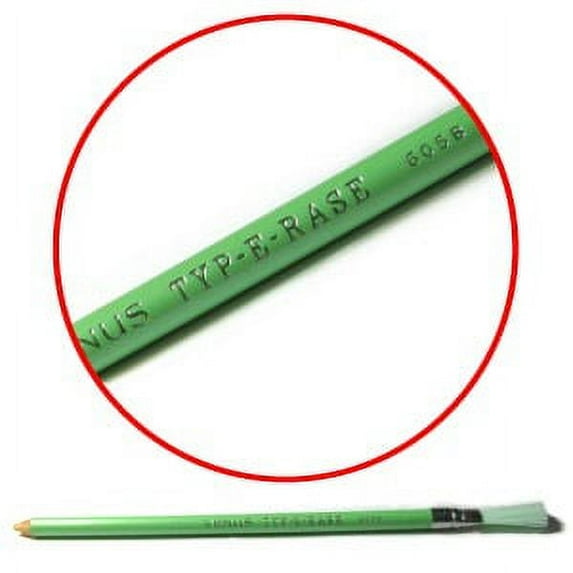Venus Typ-e-rase 605B eraser stick with brush Green Typewriter Erasers - Eraser