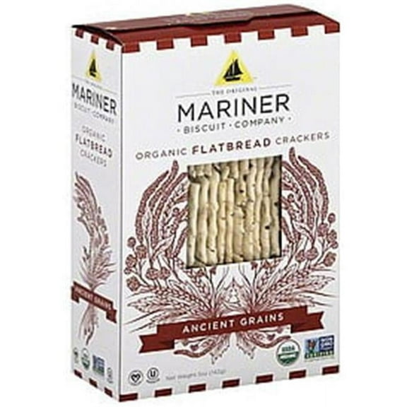Venus Wafers Mariner Organic Flatbread ancient Grains Organic Flatbread, 5 oz - Case of 12