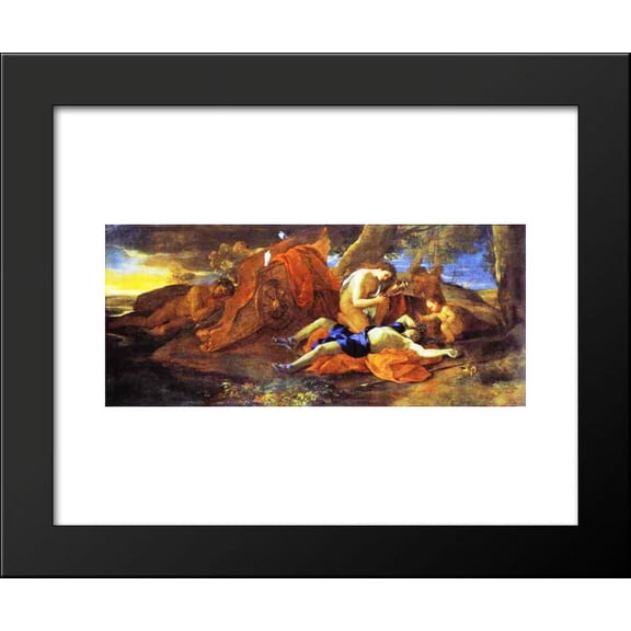 Venus Weeping over Adonis 20x24 Framed Art Print by Poussin, Nicolas