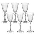 thumbnail image 1 of Venus Wine Glass set of 6 Clear Drinking Glassware for Red Wine 8.5 fl oz (250 ml) Bar Glasses Modern Unique Glasses for White Wine, 1 of 2