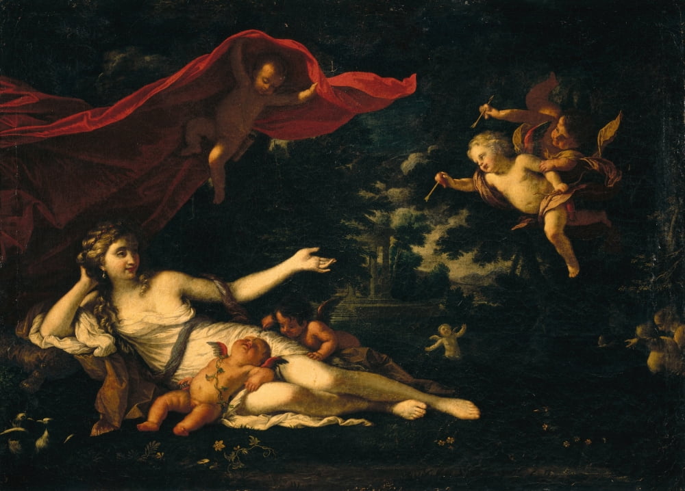 Venus With Putti Canvas Art -  (24 x 18)