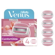 Venus Womens Razor Blade Refills, ComfortGlide 3 White Tea, 4 Count