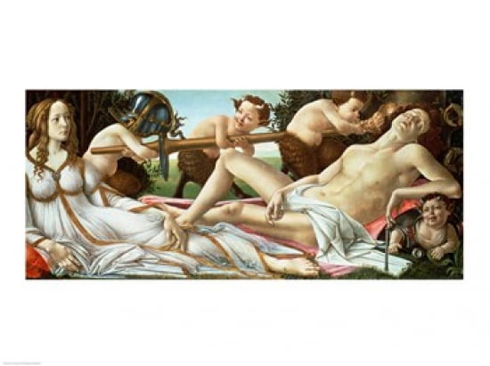 Venus and Mars c1485 Canvas Art - Sandro Botticelli (24 x 18)