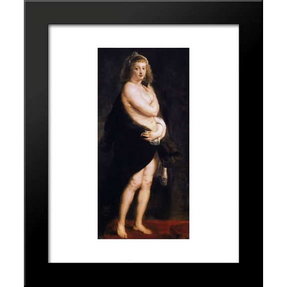 Venus in Fur Coat 20x24 Framed Art Print by Peter Paul Rubens
