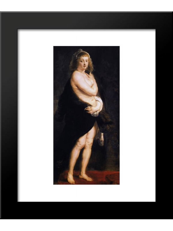 Venus in Fur Coat 20x24 Framed Art Print by Peter Paul Rubens