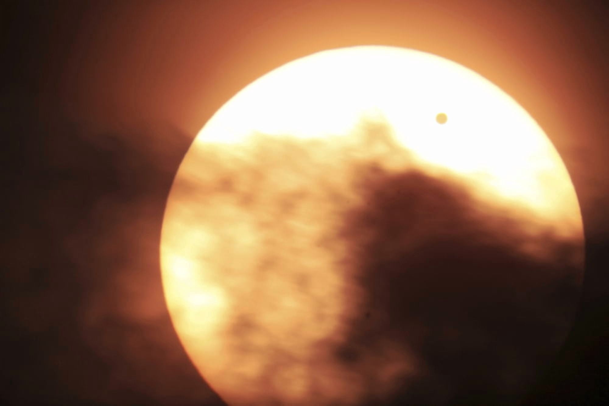 Venus transiting in front of the Sun Canvas Art - Fahad SulehriaStocktrek Images (18 x 12)