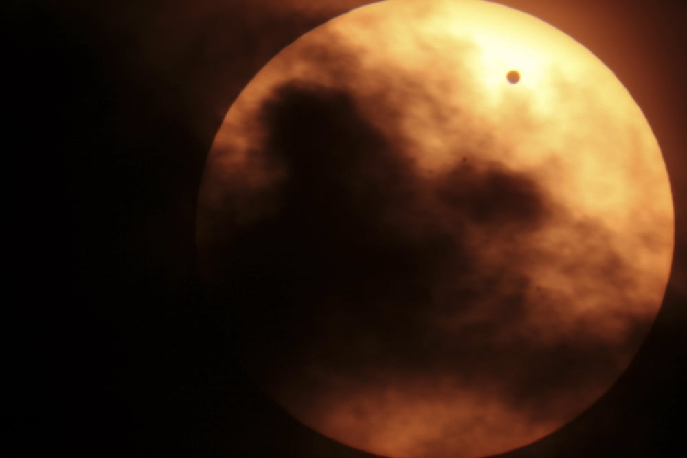 Venus transiting in front of the Sun Canvas Art - Fahad SulehriaStocktrek Images (18 x 12)