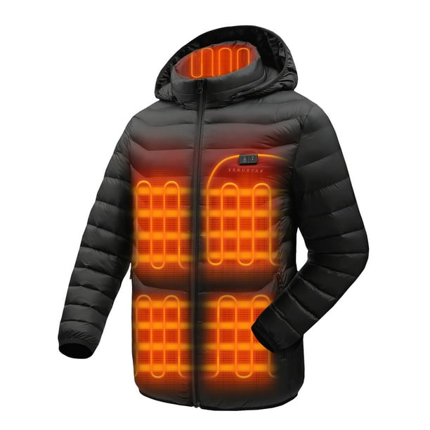 Venustas Heated Jacket with Battery Pack 7.4V, Heated Coat for Women