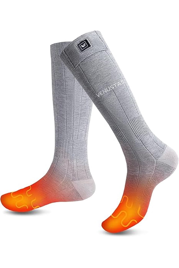 Heated Socks for Men Women with Batteries, 3D Half-Sole Heating, Rechargeable Electric Socks for Skiing