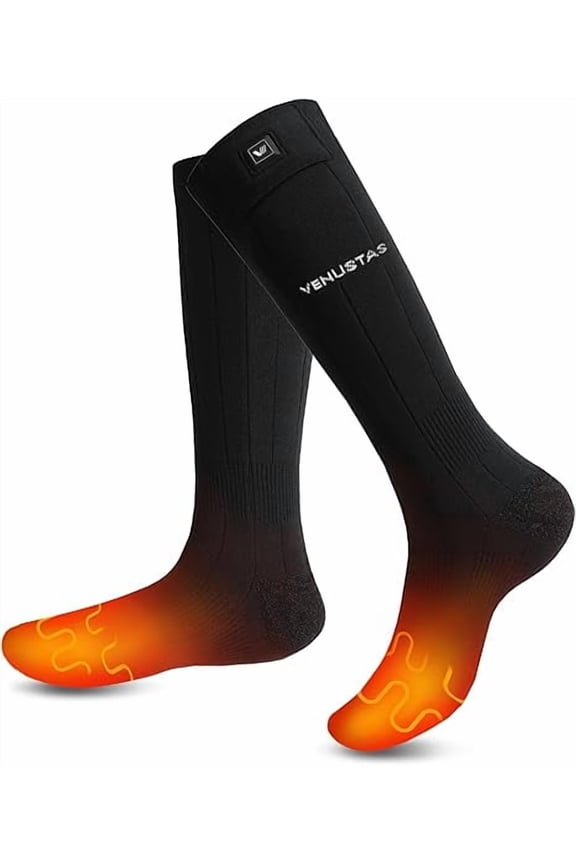 Heated Socks for Men Women with Batteries, 3D Half-Sole Heating, Rechargeable Electric Socks for Skiing