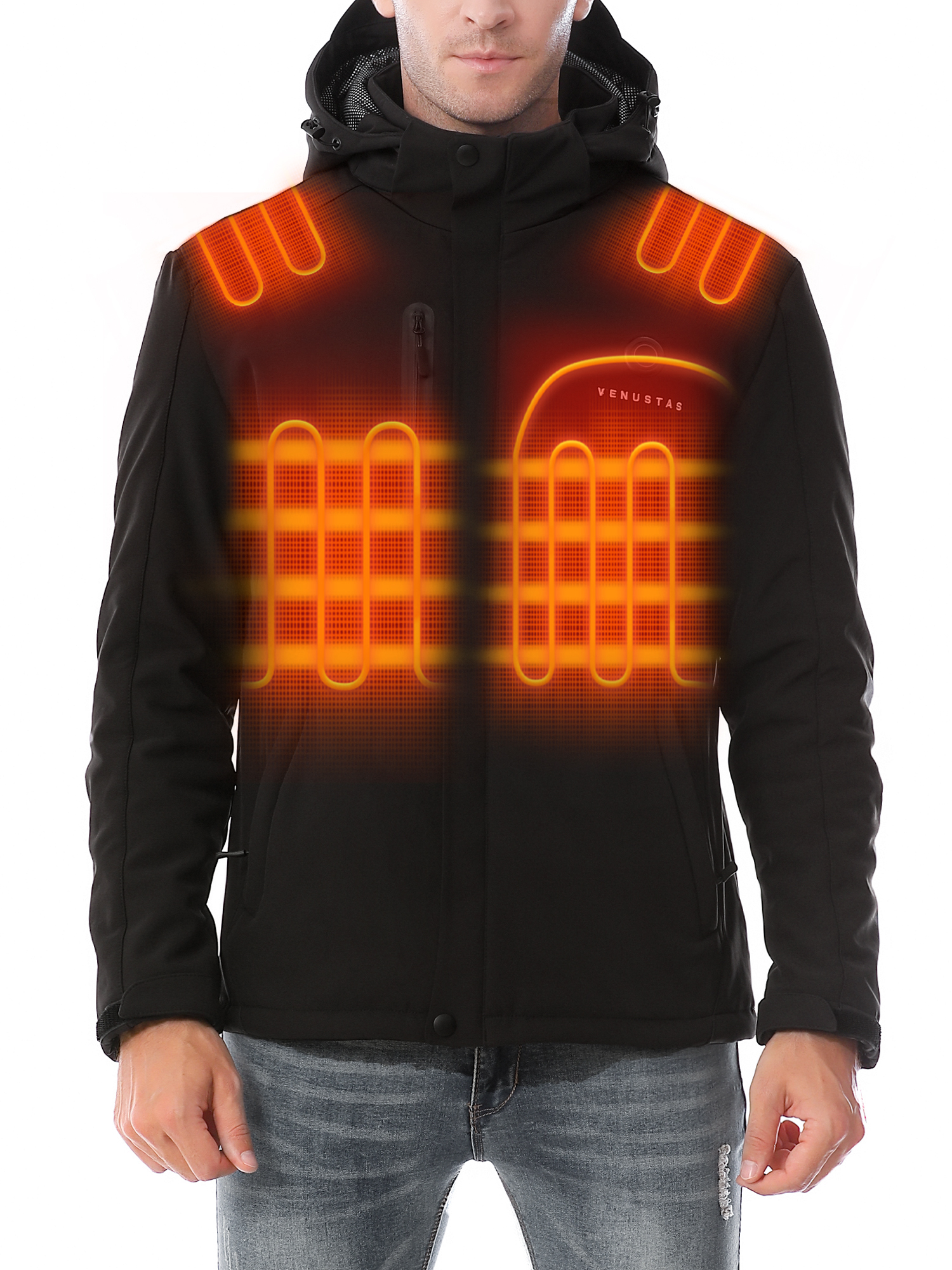 ActionHeat Men's 5V Battery Heated Puffer Jacket W/ Hood