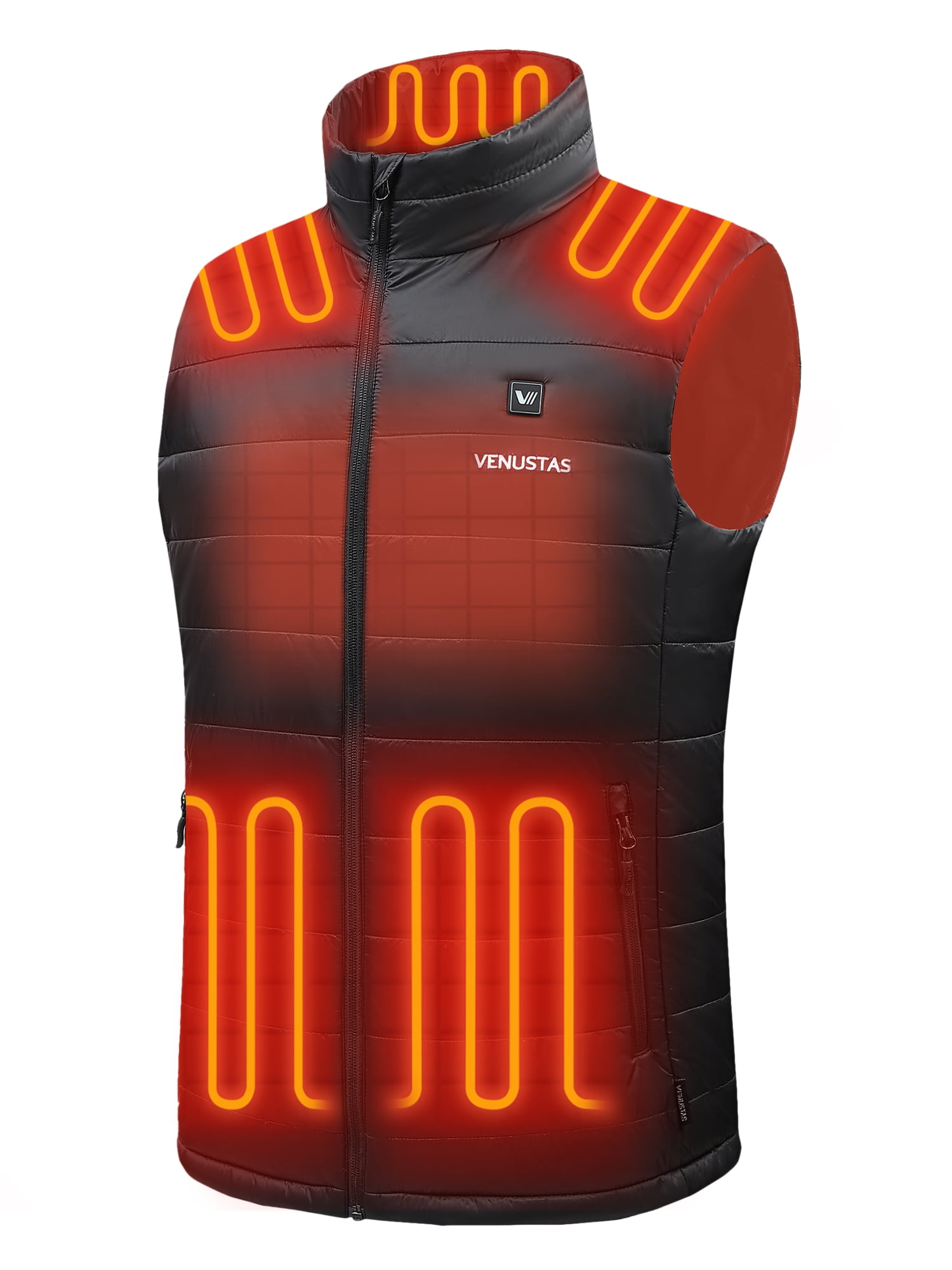 Venustas Men's Heated Vest with Battery Pack 7.4V, Lightweight Heated
