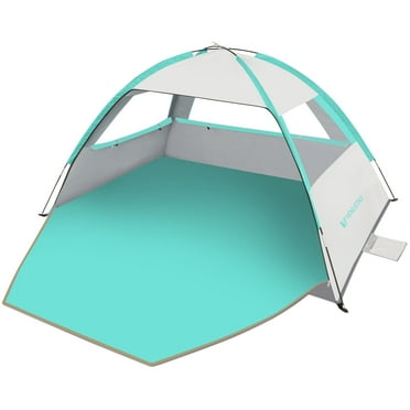 Venustas UPF 50  Beach Tent, Easy Setup Sun Shelter for 3/4/6/8 People, Windproof Outdoor Canopy Shade with Portable Carry Bag