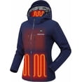thumbnail image 1 of Venustas Women's 12V Heated Jacket with Battery, Softshell Electric Winter Coat for Skiing, Hunting & Outdoor Work & Cold Weather (Navy, XS), 1 of 7