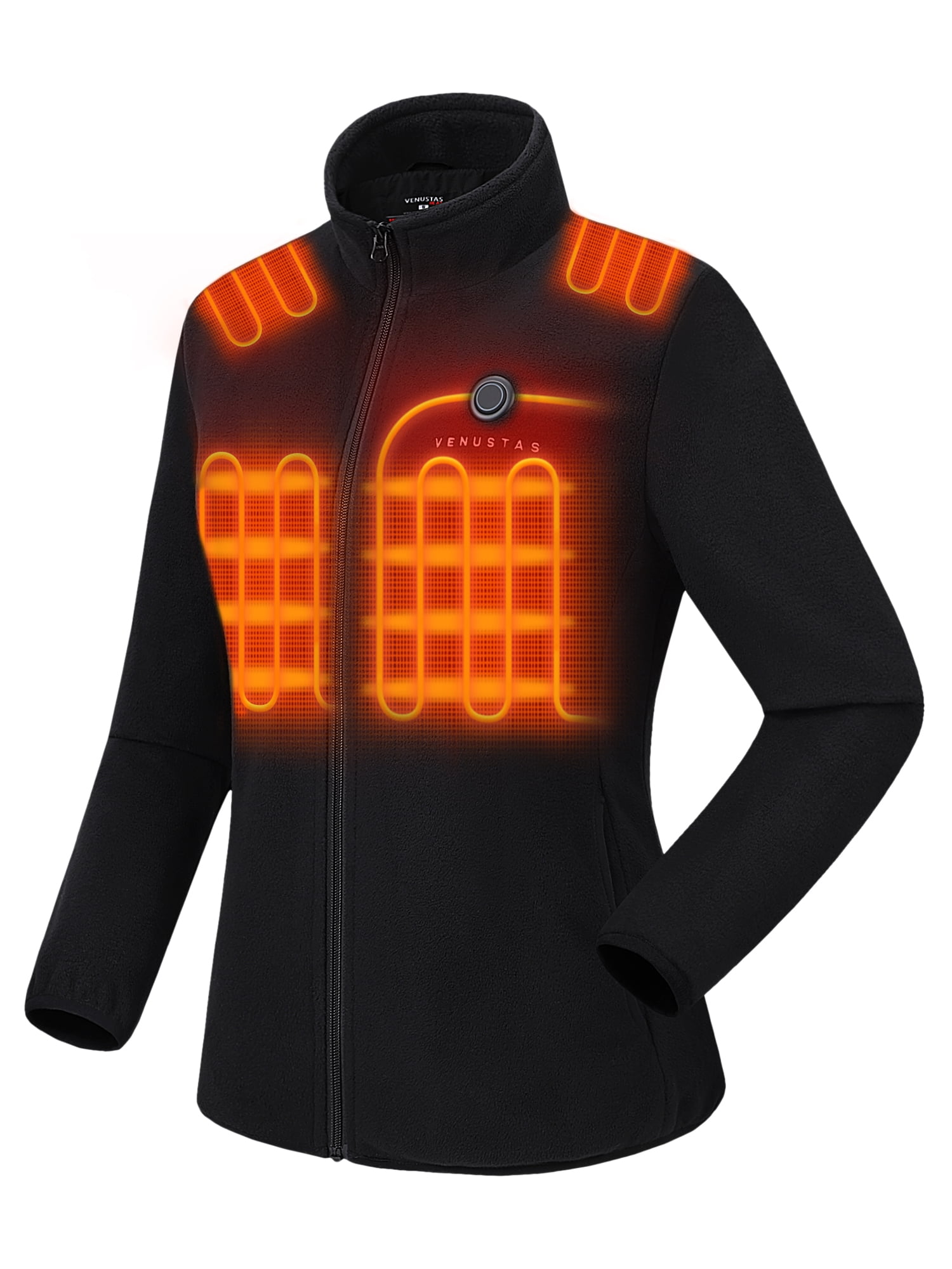 Venustas Women's Fleece Heated Jacket with Battery Pack 7.4V, Electric