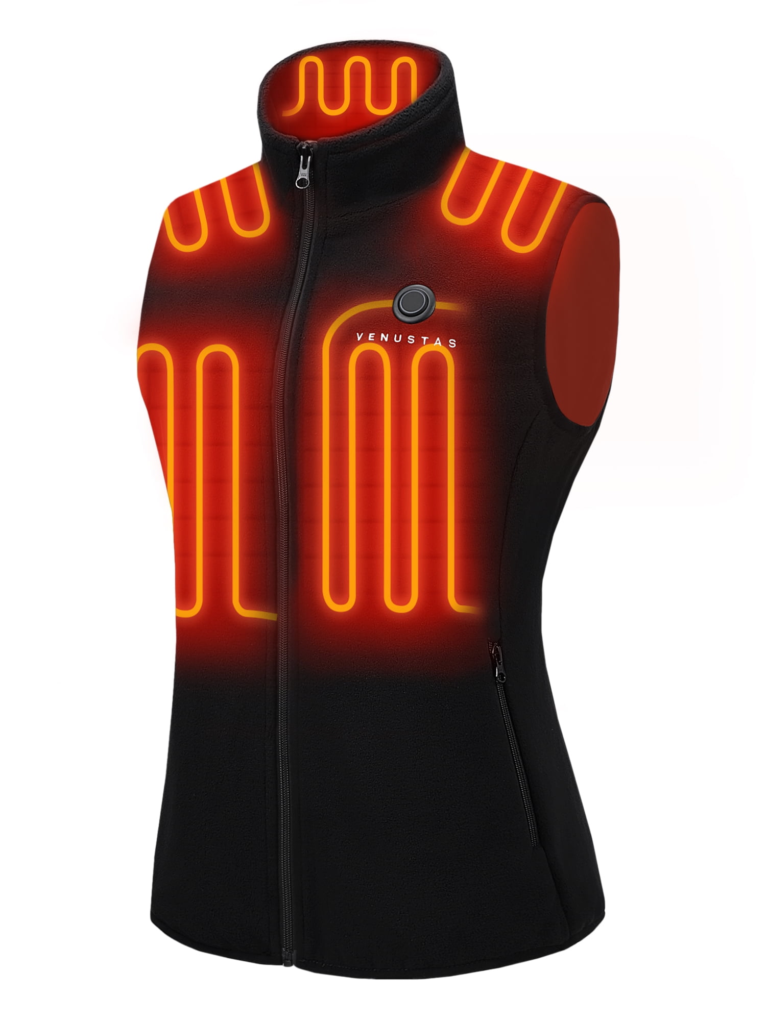 Venustas Women's Fleece Heated Vest, Battery Pack 7.4V, Heating Vest