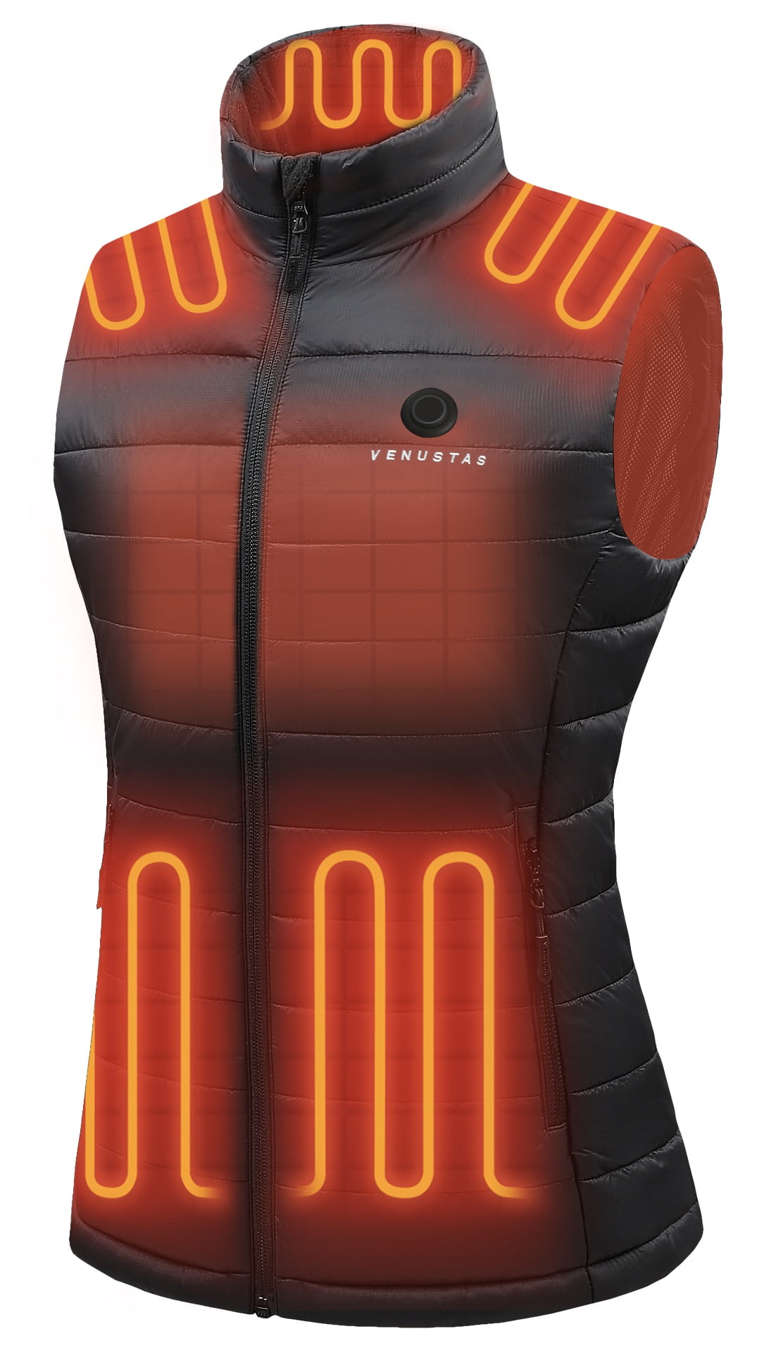 Venustas Heated Fleece Vest For Kids - Navy Blue, X-Large, Includes 7.4V Battery Pack