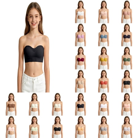 Venzia Teens Push Up Bra – No Underwire Lift and Shape Bra for Small Bust, Side Support for High School Girls 13-18 Beige 38