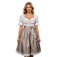 thumbnail image 1 of Venzia Women Floral Dirndl Dress, Bavarian Oktoberfest Traditional Puff Sleeve Midi Party, 1 of 5