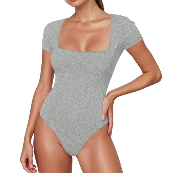 Venzia Women's Casual Sleeveless Romper with Pockets Solid Color Summer Jumpsuit