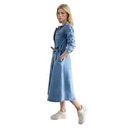 Venzia Womens Linen Blend Mini Dress Backless Smocked A-Line Flowy Beach Tunic