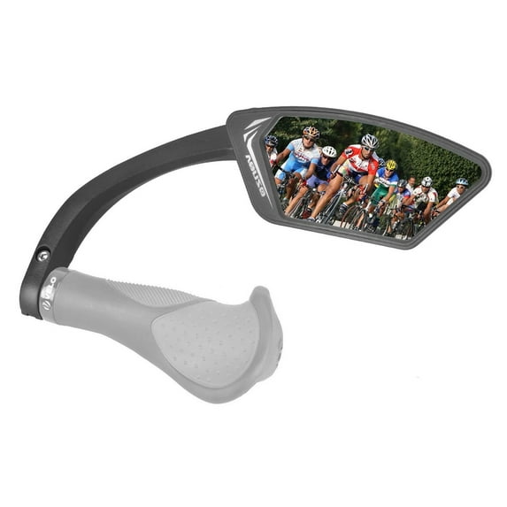 Venzo Bicycle Bike Handlebar Mirror Silver Lens 50% Anti-glare Glass Right