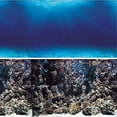 thumbnail image 1 of Vepotek Aquarium Background Deep Seabed/Coral Rock Double sides (Deep Seabed/Coral Rock, 60WX24H), 1 of 4